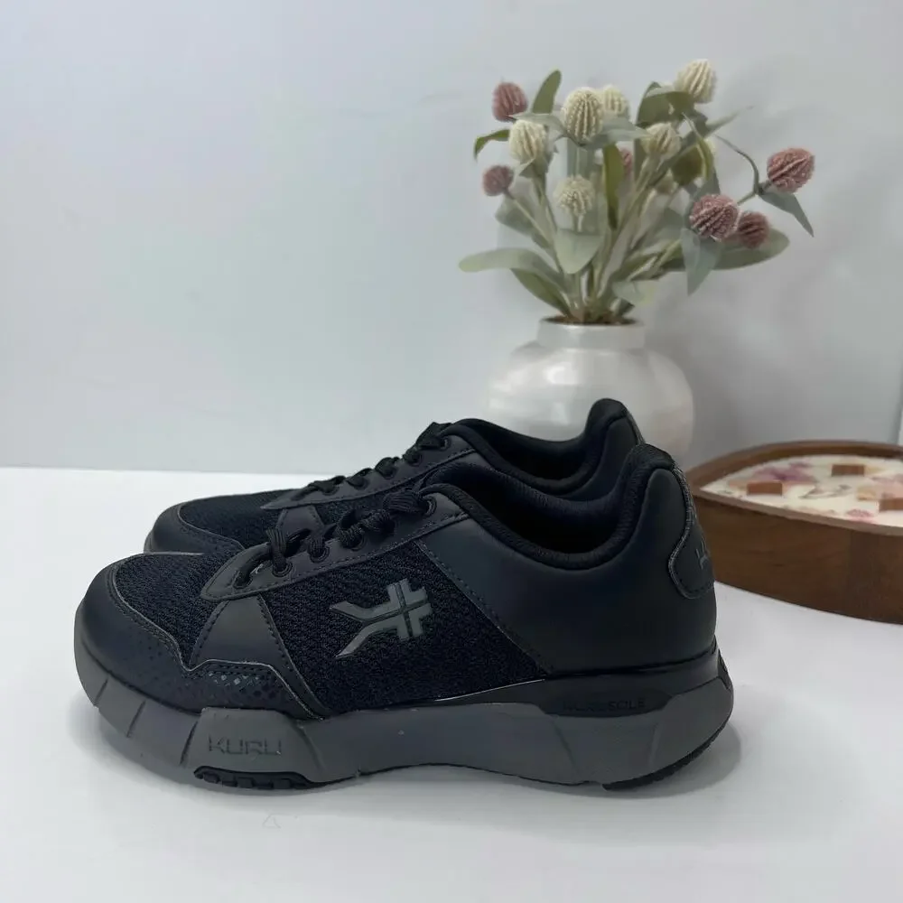 Kuru Quantum 2.0 Walking Comfort Sneaker Jet Black/Gray Women 7M Tried On